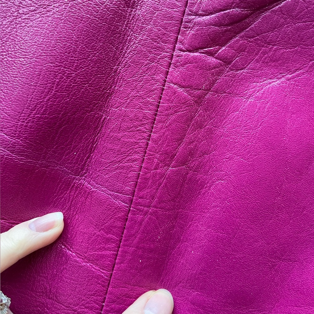 Leather MISCREANTS London CUPID DRESS in Fuchsia Pink - Picture 12 of 14